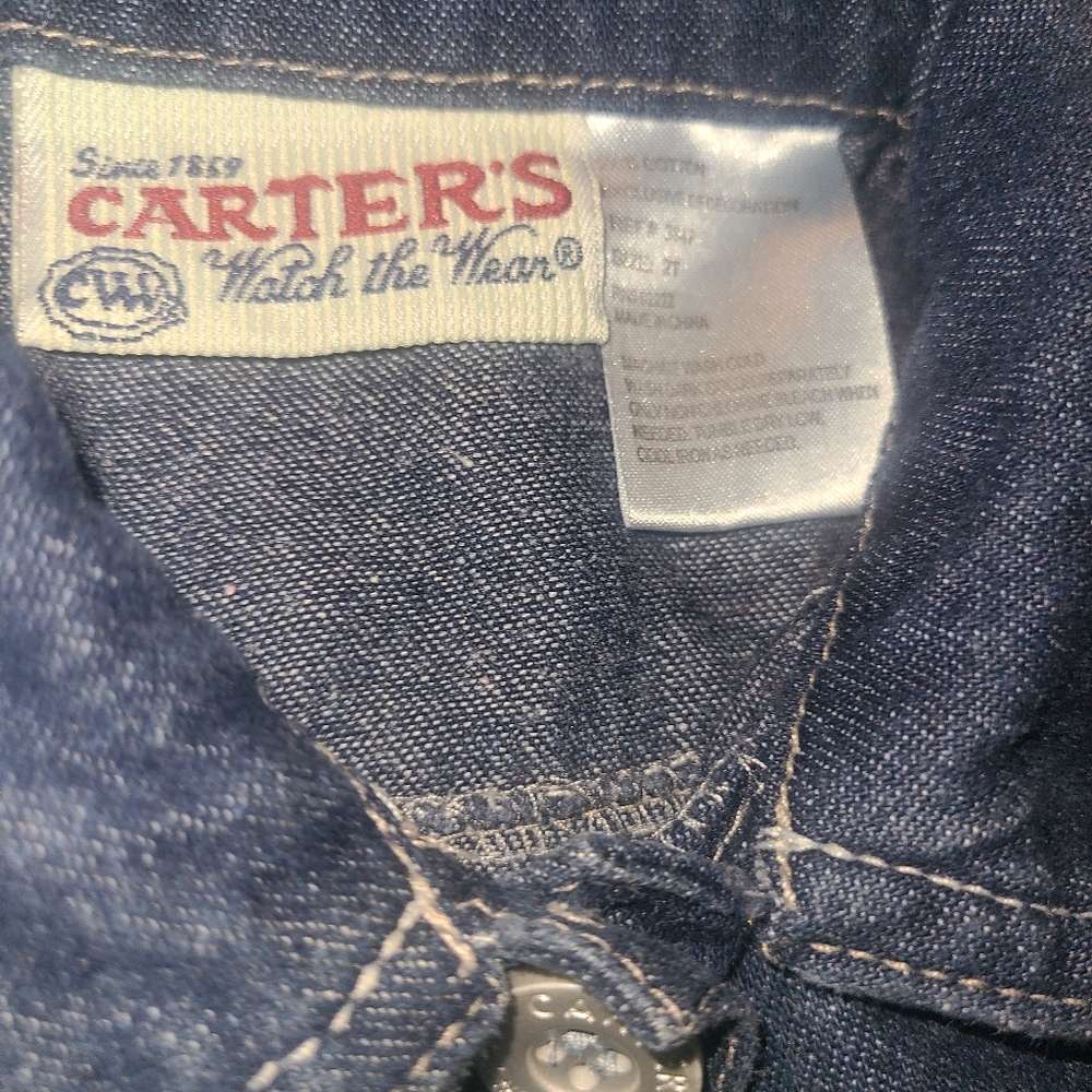 CARTERS DENIM DRESS - Picture 2 of 3